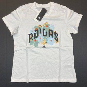 Women's Adidas Graphic Pop Floral Arch Crewneck Tee (GQ9028) White - L